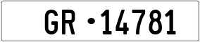 Trailer License Plate